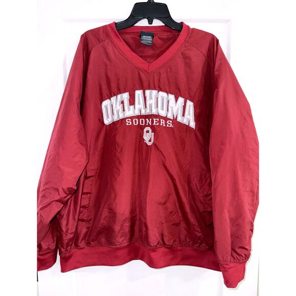 Oklahoma Sooners Pro Edge Windbreaker Pullover w/Pockets Men’s XL - Picture 1 of 9